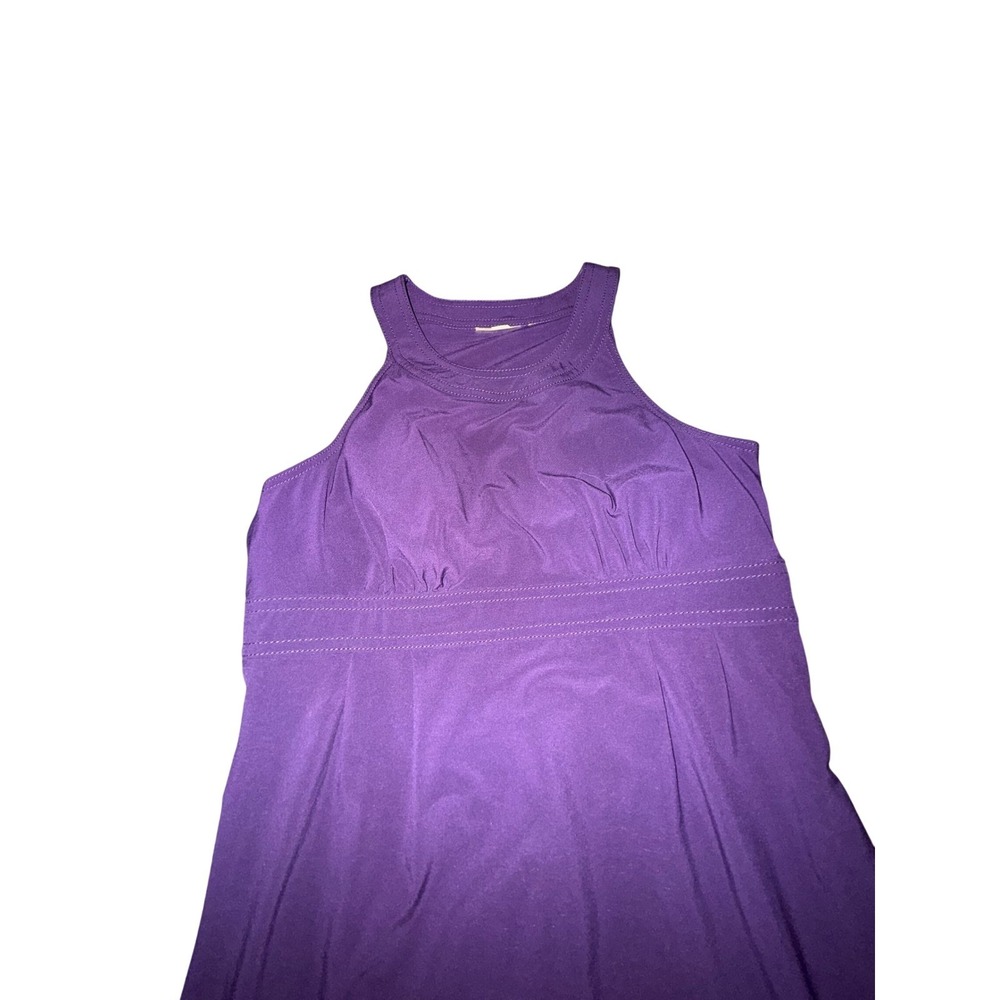 Athleta Purple High Neck Racerback Athletic Dress Zip Pocket 819756 Size6 - Picture 6 of 12